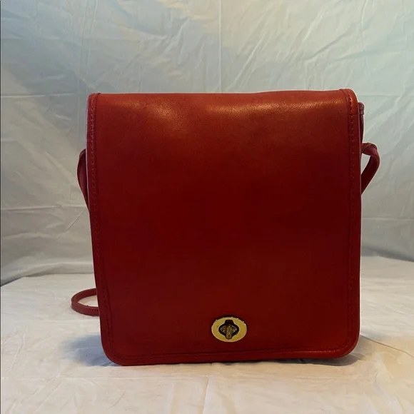 COACH Vintage NYC Compact Pouch in Red - Picture 1 of 11